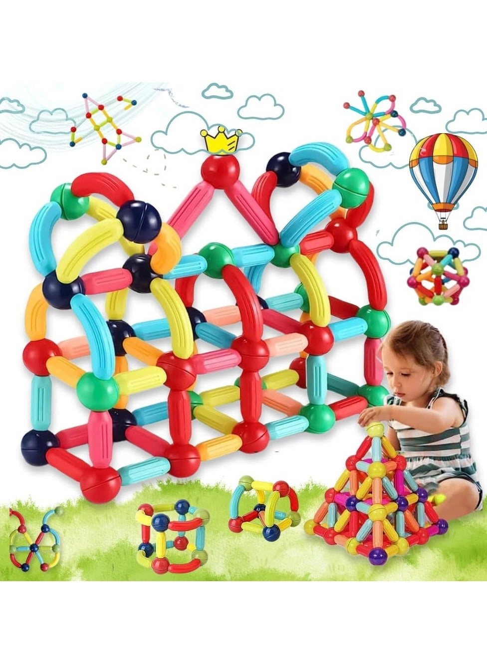 Magnetic Building Blocks - 42 pcs