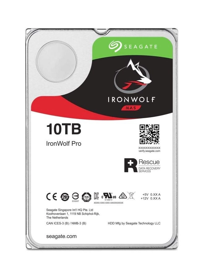 Seagate IronWolf 3.5" 7200rpm 256MB SATA 6Gb/s (ST10000VN0008) - 10TB