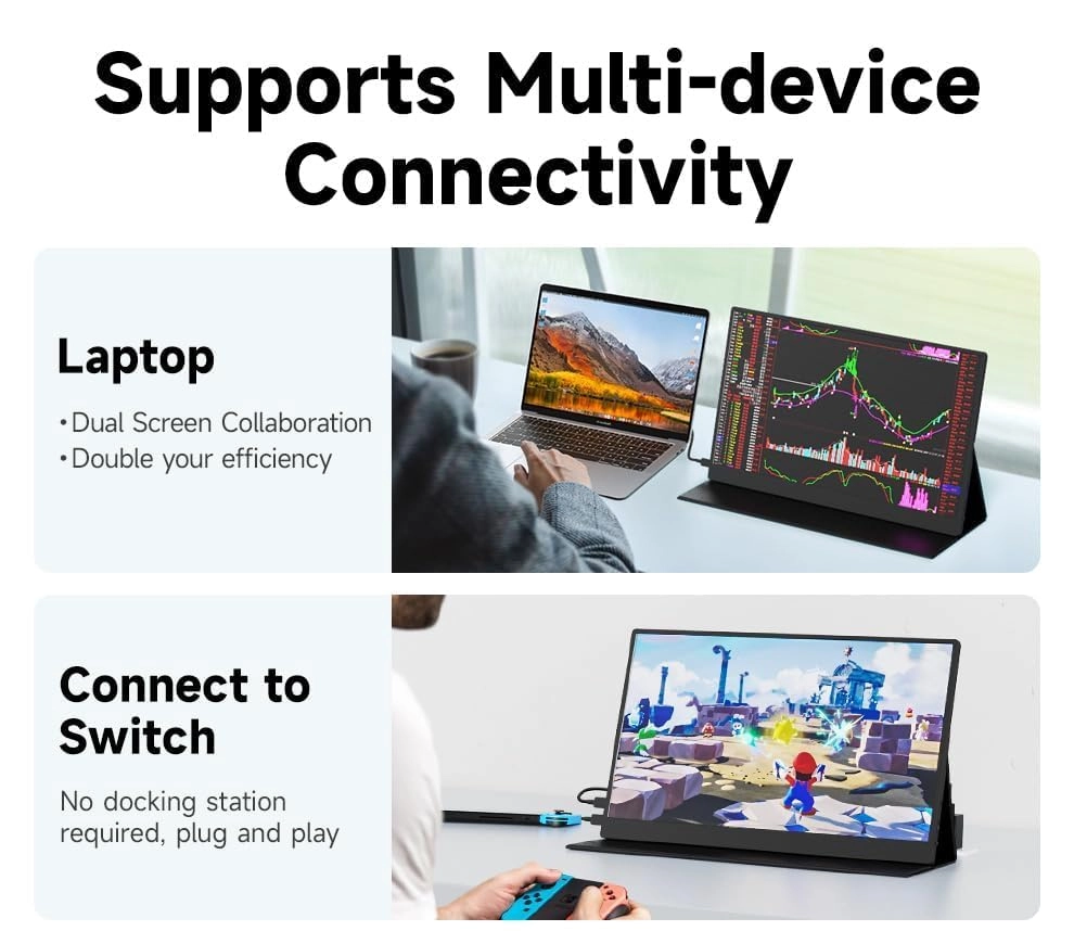 Portable Monitor - 1920x1080 15.6 Inches