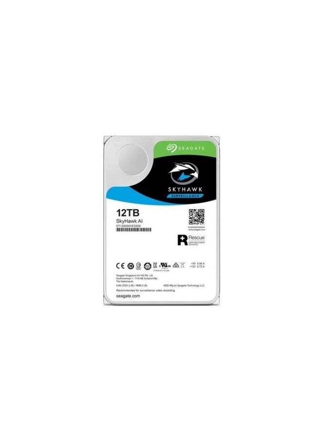 SkyHawk AI 3.5" 7200rpm 256MB SATA 6Gb/s (ST12000VEZ01/001) - 12TB