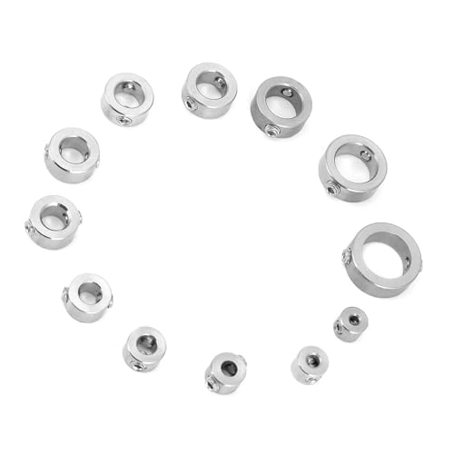 Drill Depth Stop Collar - stainless steel 12 piece(s) 3,4,5,6,7,8,9,9.5,10,12,14,16mm