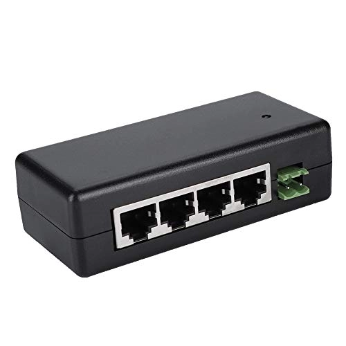 PoE Power Injector - DC 12V-48V 4 Port IEEE802.3af/at