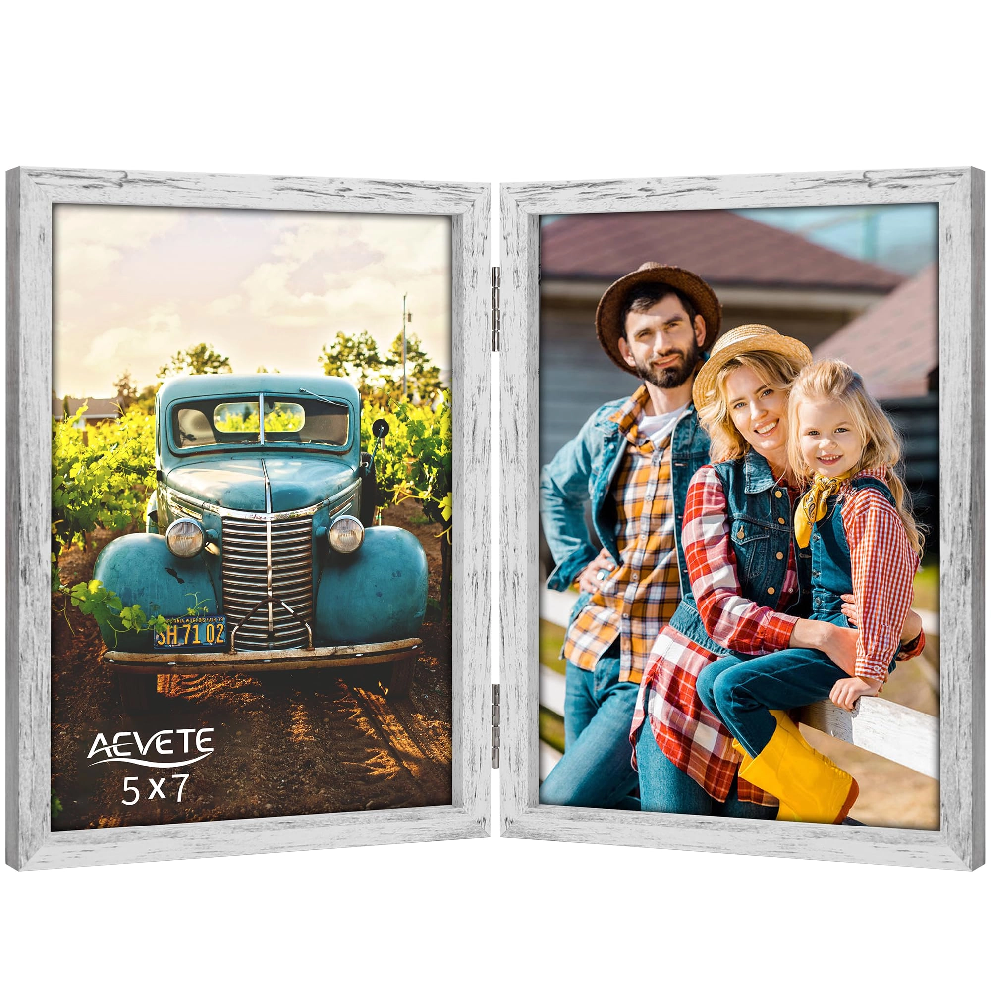 AEVETE Double Picture Frame - 5x7 two