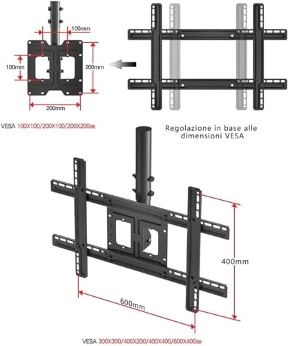 Ceiling TV Mount - 50kg 26-70 inch