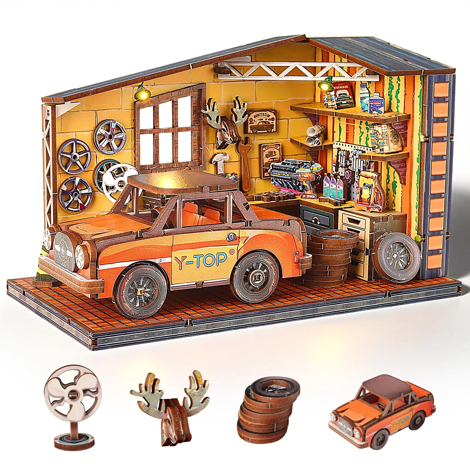 Cuteefun DIY Miniature House Dollhouse - Cat Hut