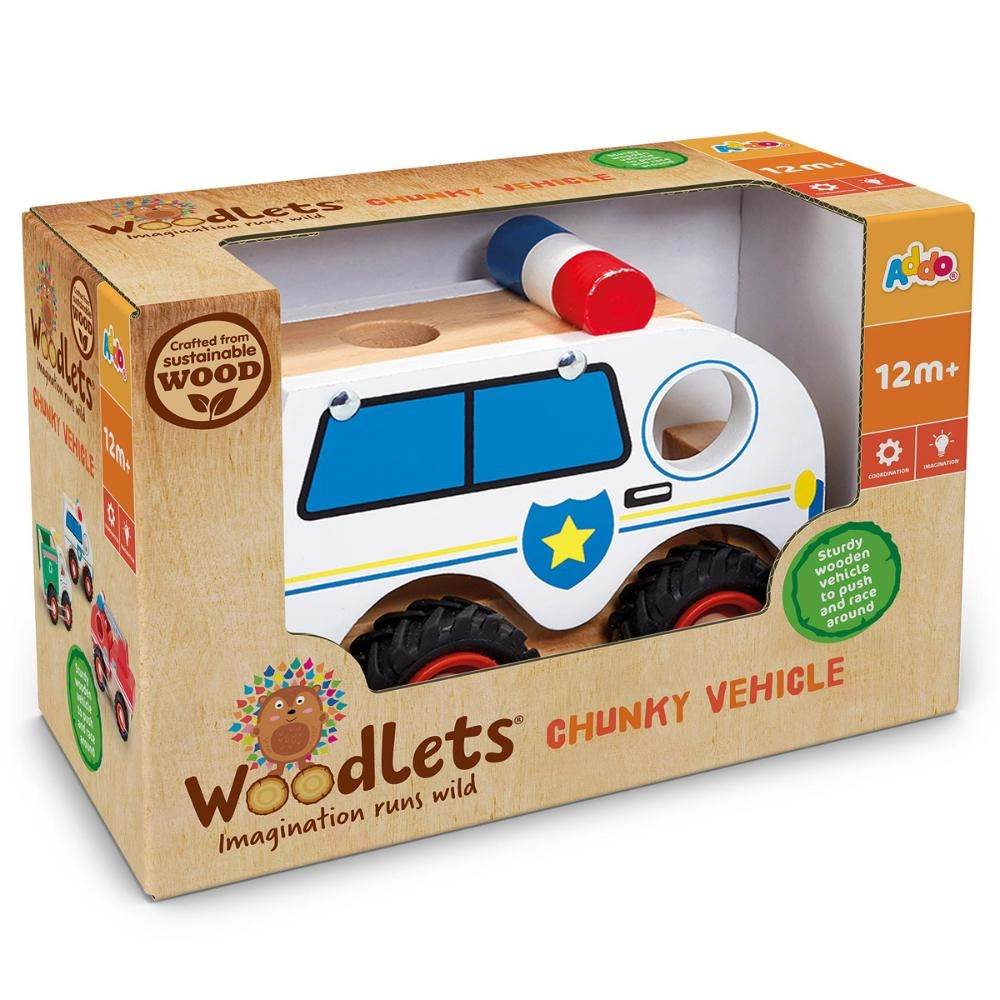 Woodlets Chunky Wooden Vehicles - 1+ 1pc