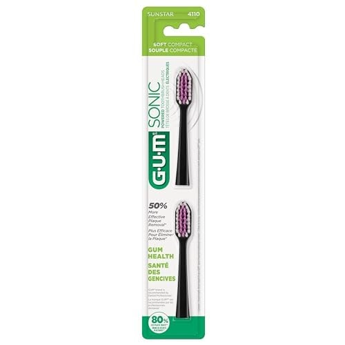 Sonic Power Toothbrush Refills - Black 2ct