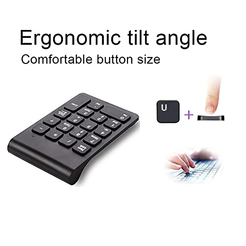 Wireless Numeric Keypad - 2.4G USB Black