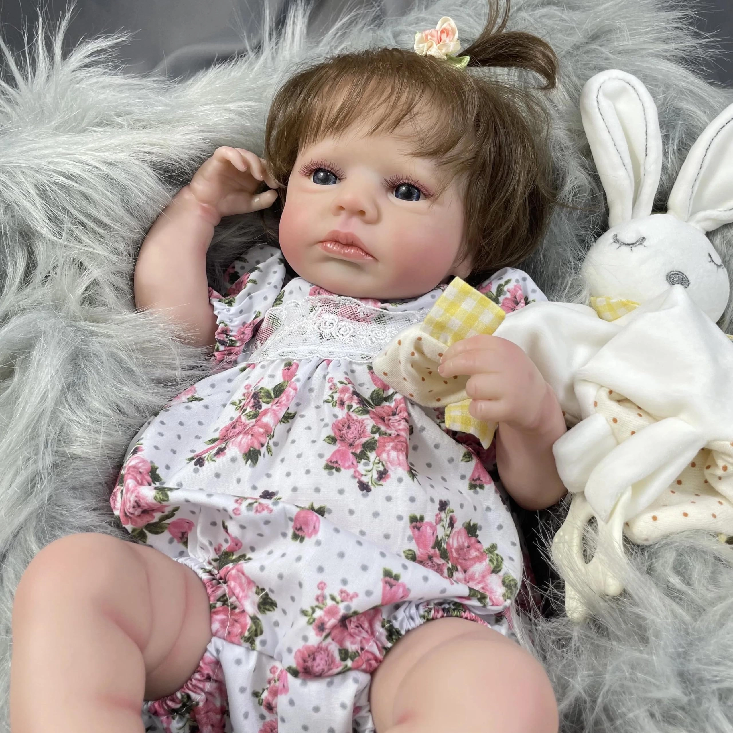 Loulou Reborn Baby Doll - 20 Inch Silicone Full Body Vinyl Ages 3+