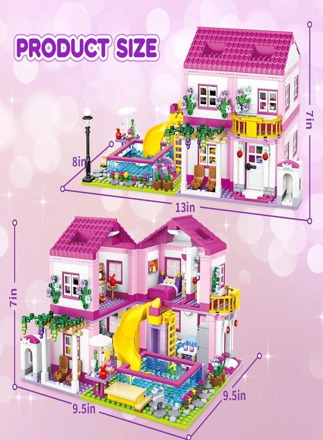 Summer Villa Friends Building Set - Girls 1018pcs