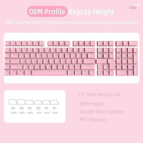 117 Key PBT Keycap Set - US Layout RF