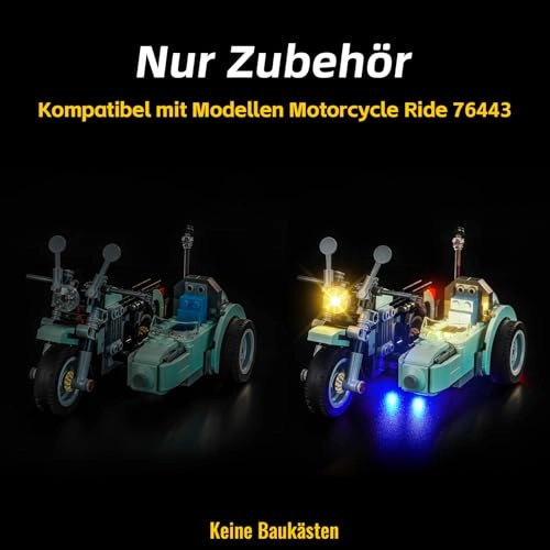 LED Light Set - Compatible with Lego 76443 USB Battery