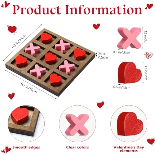 Valentine Wooden Tic Tac Toe