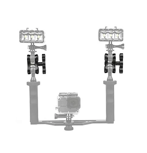 Ball Clamp Mount - 1" 2pcs Black