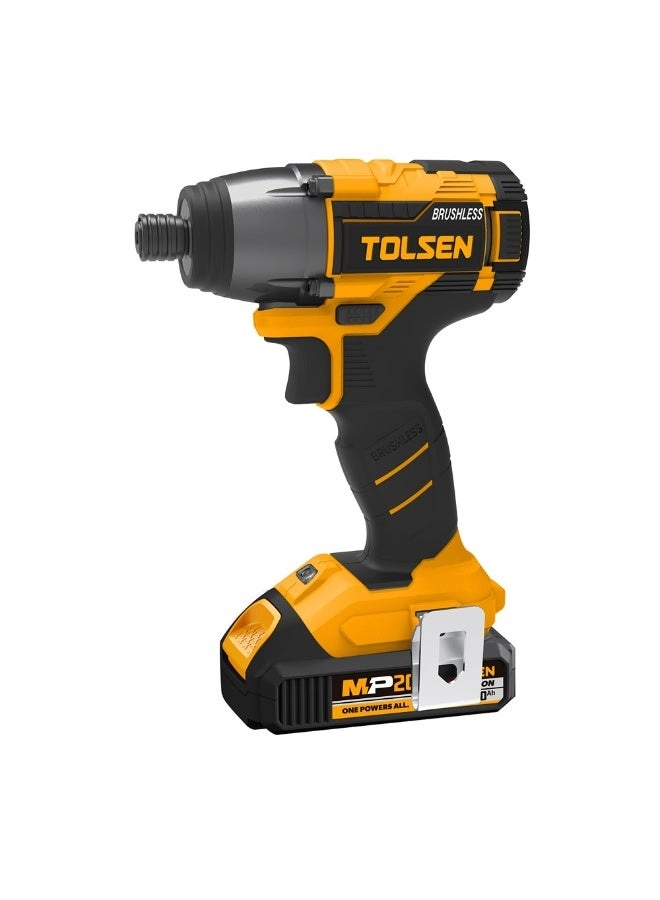 TOLSEN Cordless Impact Driver - 2×2.0 Ah
