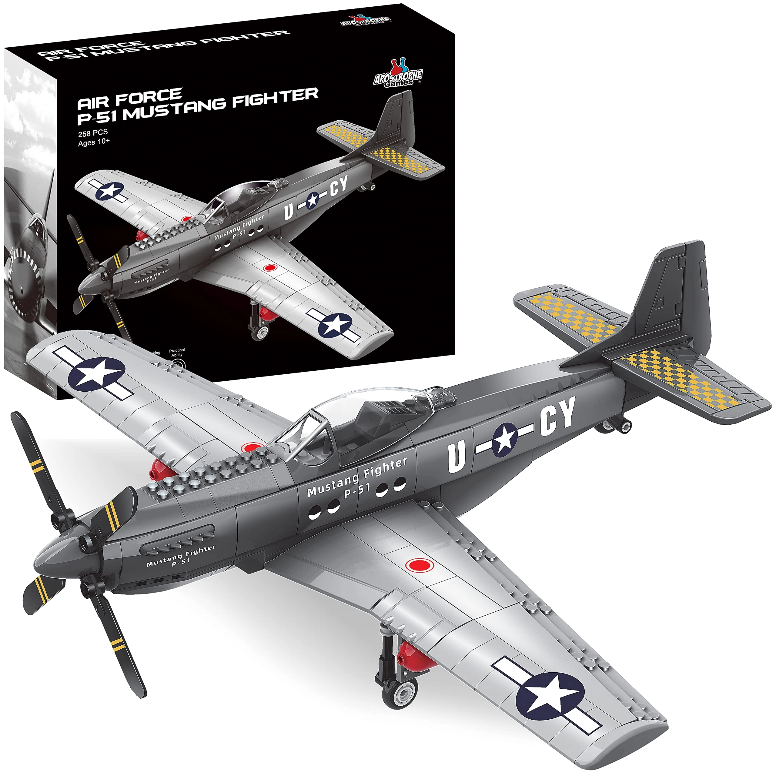 Apostrophe Games P-51 Mustang Fighter - 262 pcs