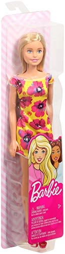 Barbie Doll - Blonde Floral Dress Yellow