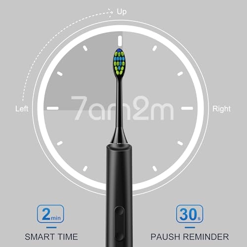 Sonic Electric Toothbrush - 40000VPM 5 Modes 4 Brush Heads