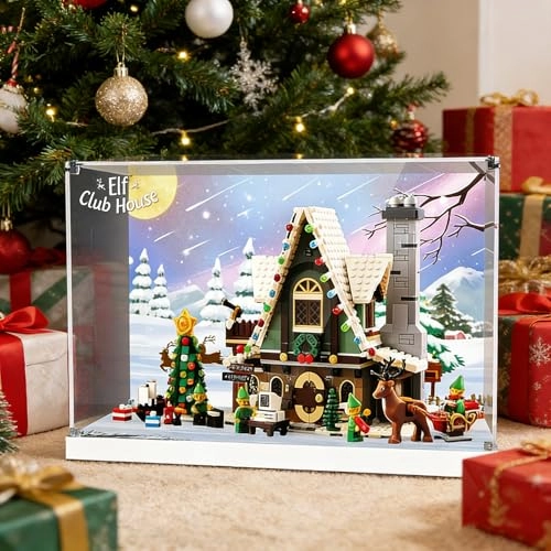 Lego Acrylic Display Box - 10275 Seasonal Elf Clubhouse