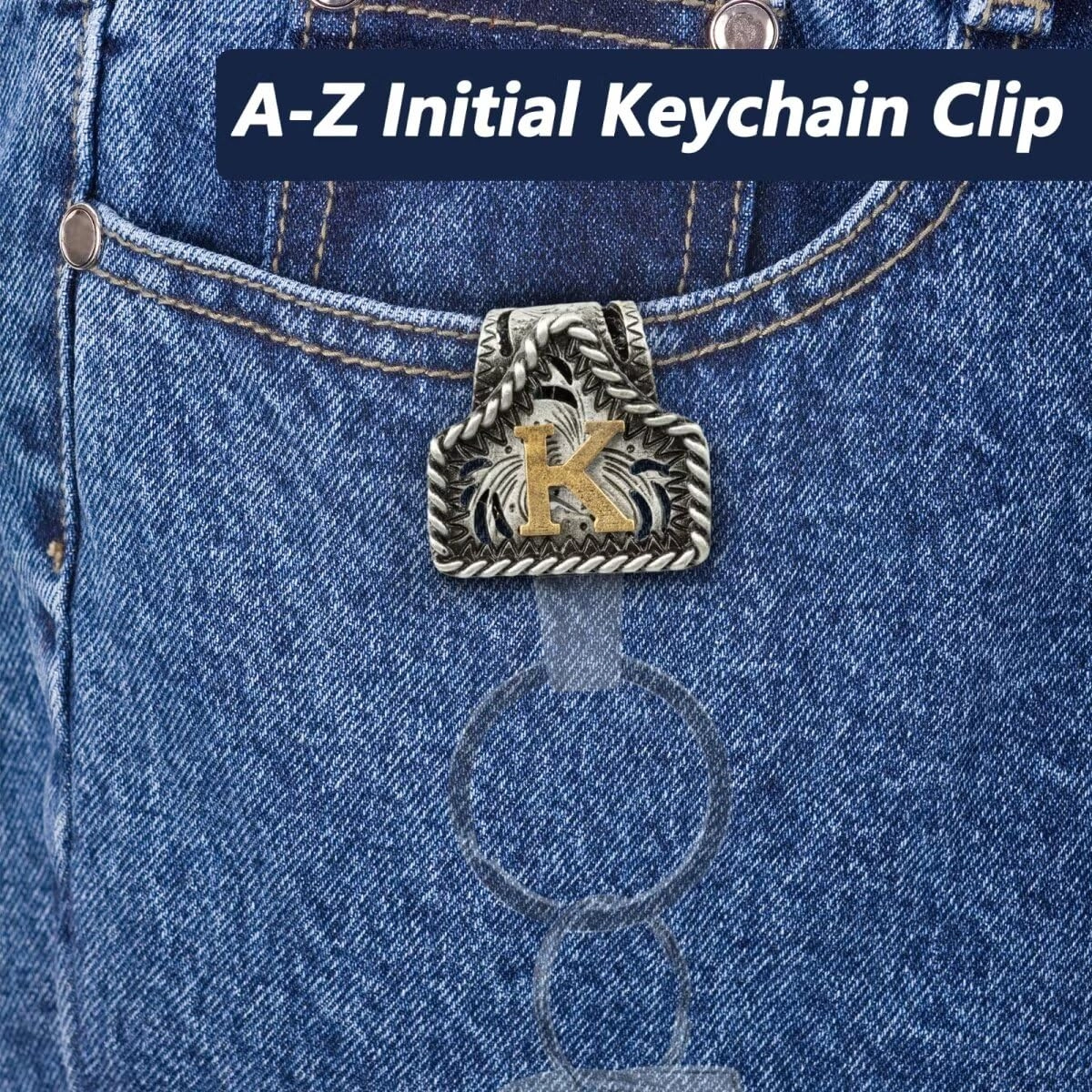 Letter Keychain - Western