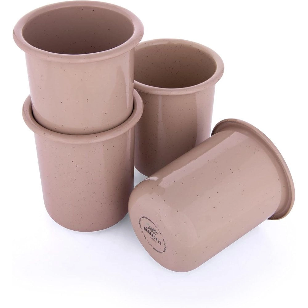 BAREBONES Rolled Enamelware Cup - 4 pcs