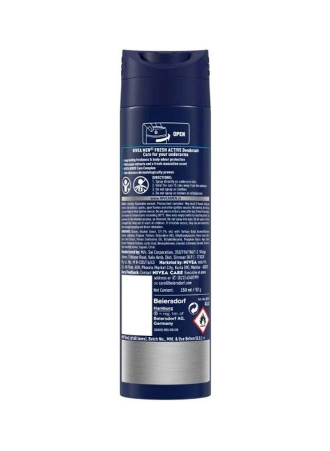 Fresh Active Deo Spray Antiperspirant - 3x150ml Men