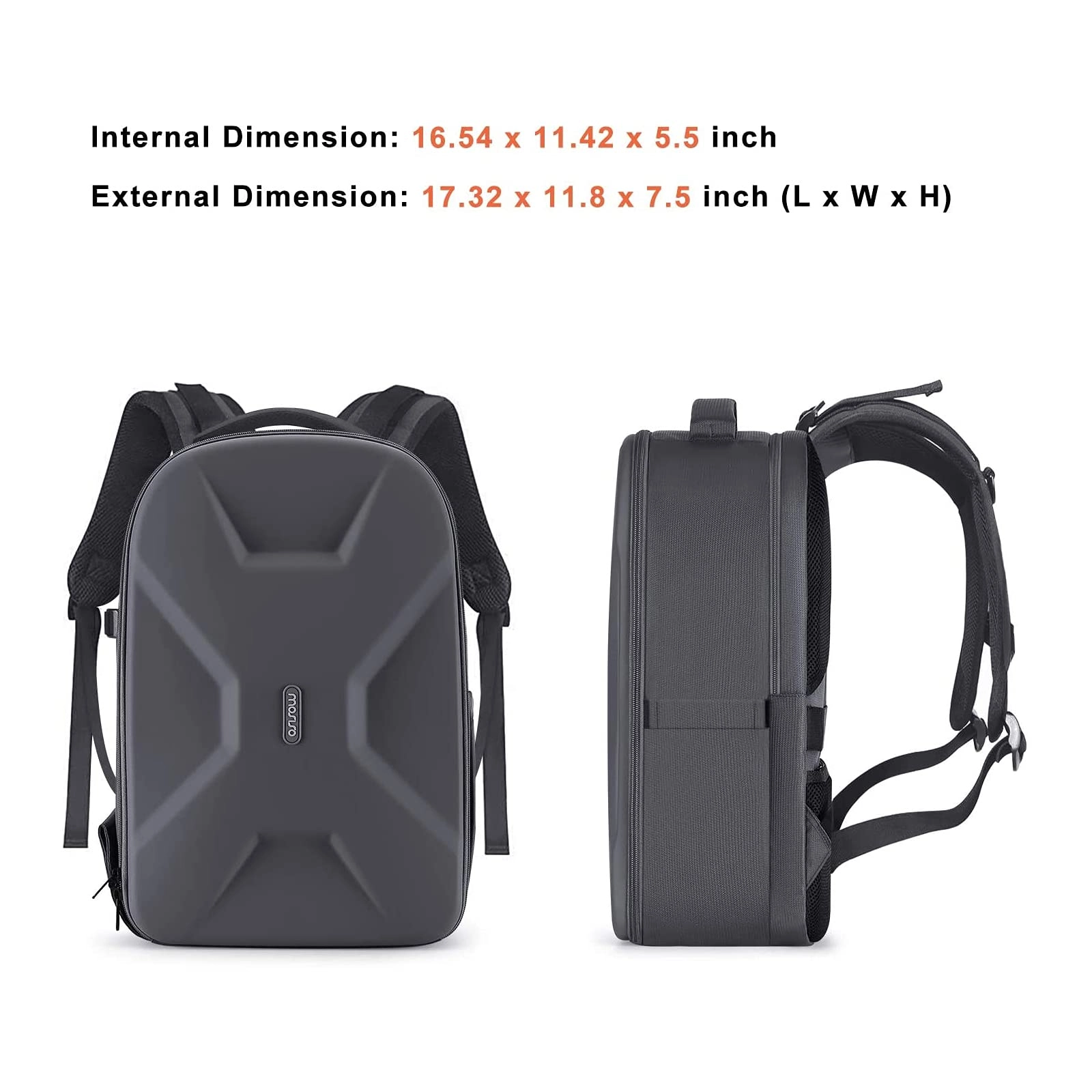 Mocamhsbg - 7.5"D x 11.8"W x 7.5"H Compatible with Canon/Nikon/Sony Hard Shell