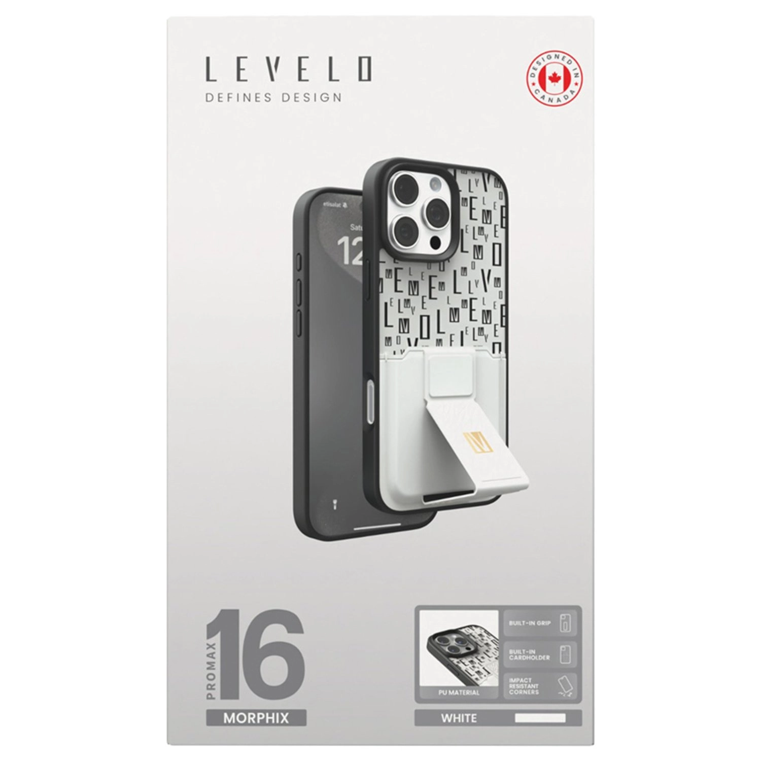 Morphix Cuero Gripstand Case for iPhone 16 Pro Max