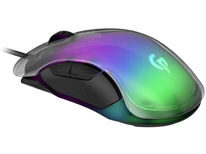 Gaming RGB 8D Crystal Shell Mouse - Bluetooth