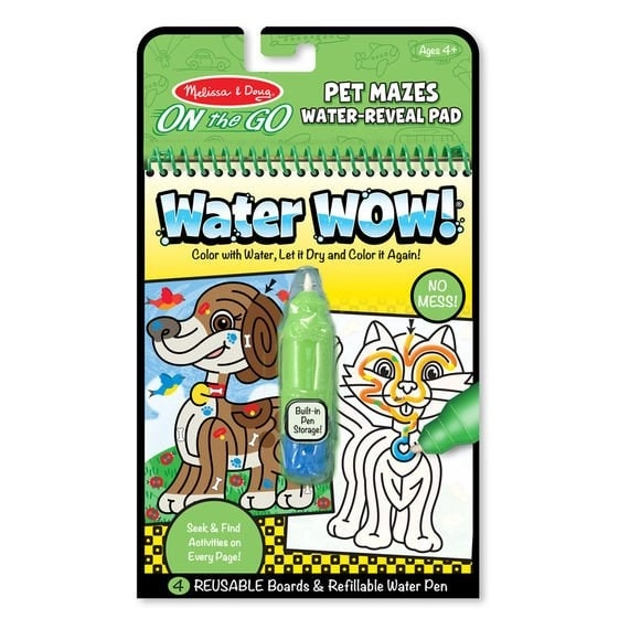 Melissa & Doug Water WOW! Pet Mazes - ON the GO Travel Activity