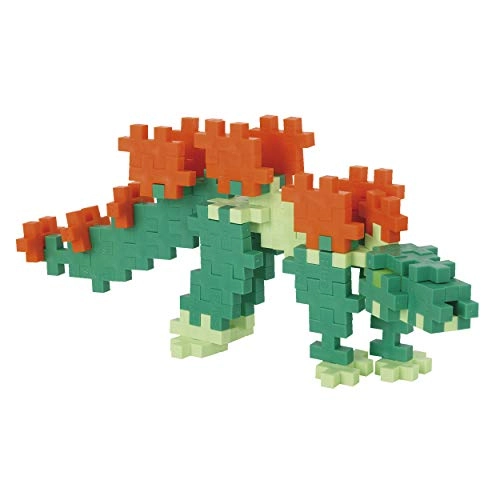 T-Rex - 100 pcs + Stegosaurus - 100 pcs + Triceratops - 100 pcs + Spinosaurus - 100 pcs + grey building plate