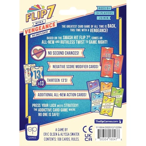 FLIP 7: WITH A VENGEANCE - Card Game