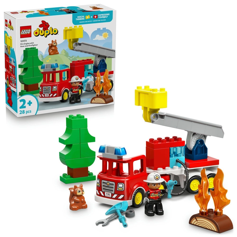 LEGO DUPLO Town Fire Truck (2335141) - with Hose and Firefighter