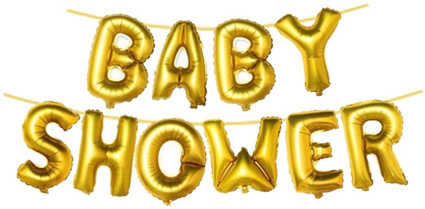 Party Time Trading LLC Foil Balloon Banner - 10pcs Baby Shower