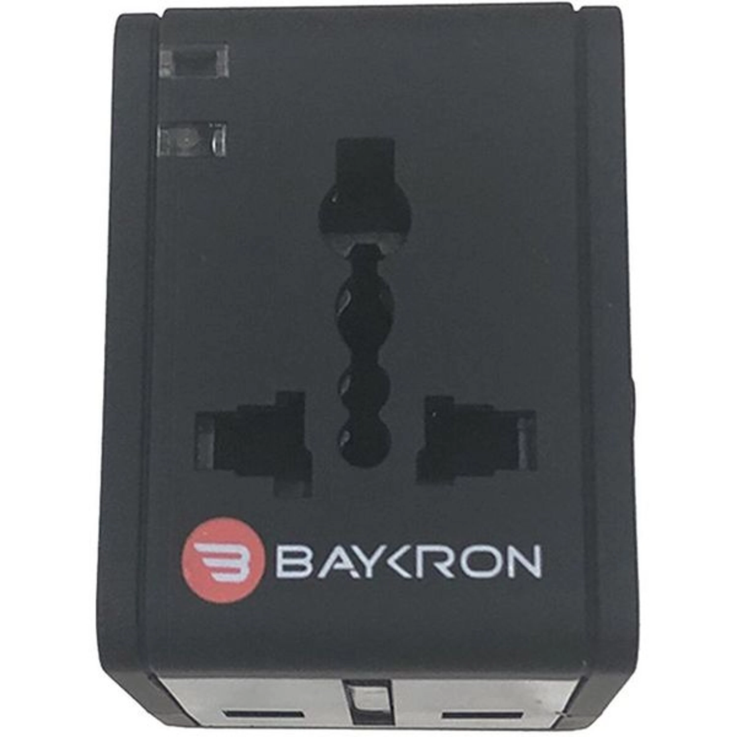 Baykron Dual Port Universal Travel Adapter - Black