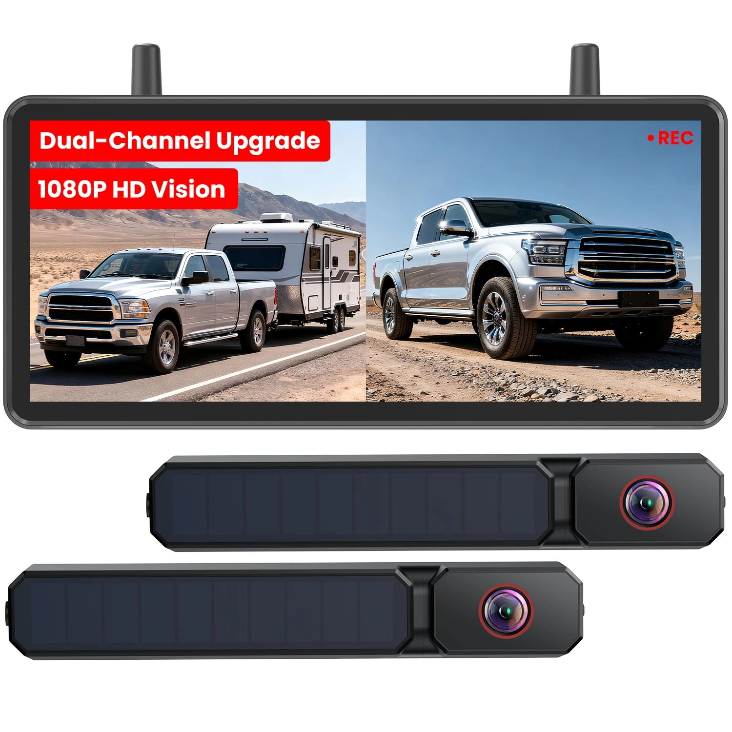 Solar Powered Wireless Reversing Camera - Night vision Wireless