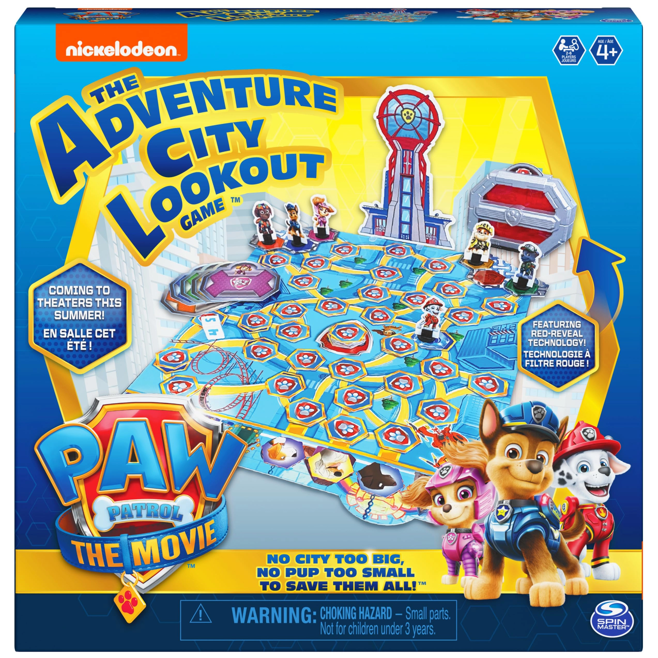 SPIN MASTER GAMES PAW Patrol: The Movie Adventure City Lookout Tower - Board Game