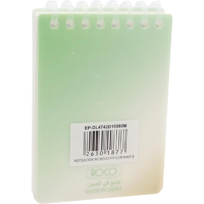 Memo Notebook A7 Spiral - Lined 60 Sheets