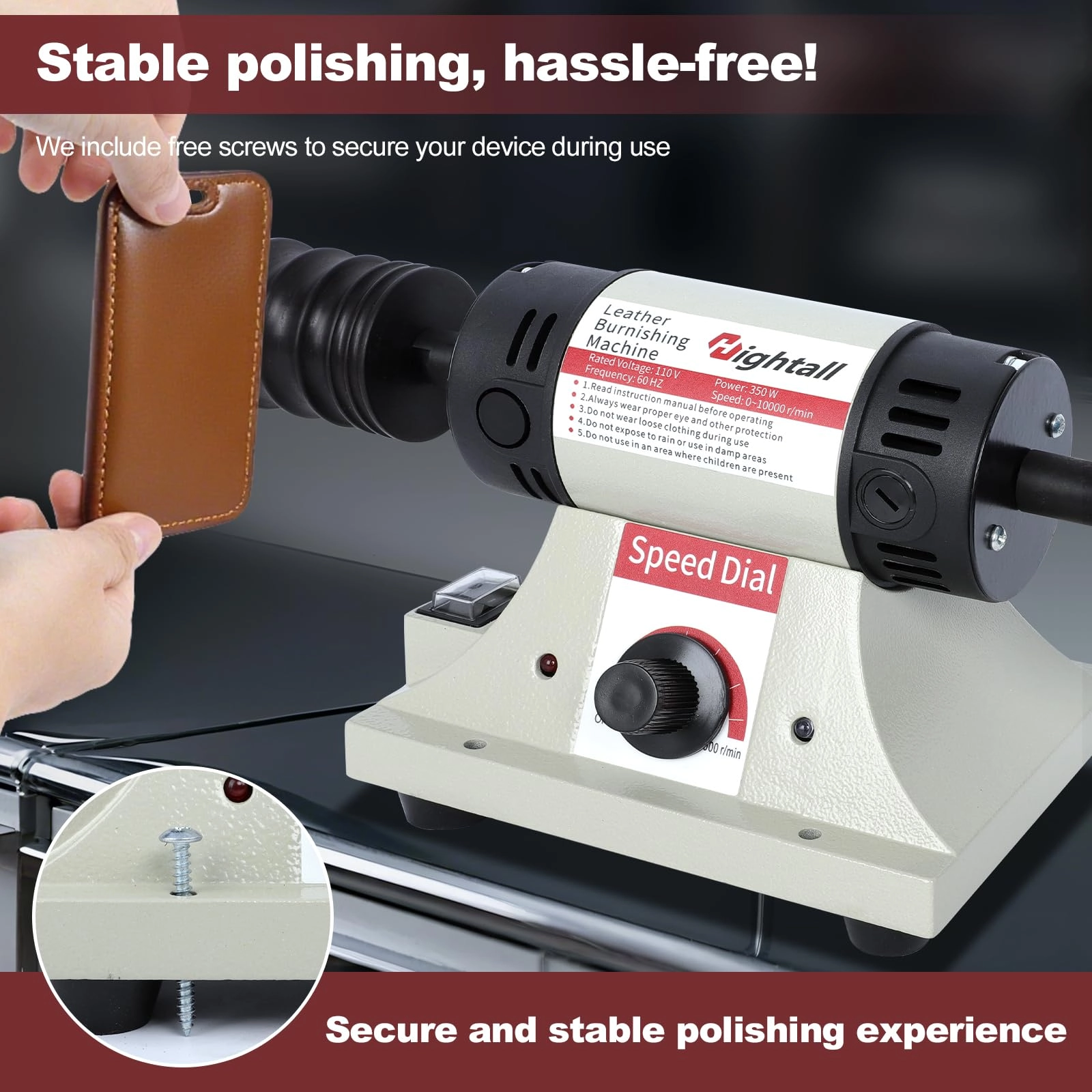 Leather Burnishing Machine - 350W