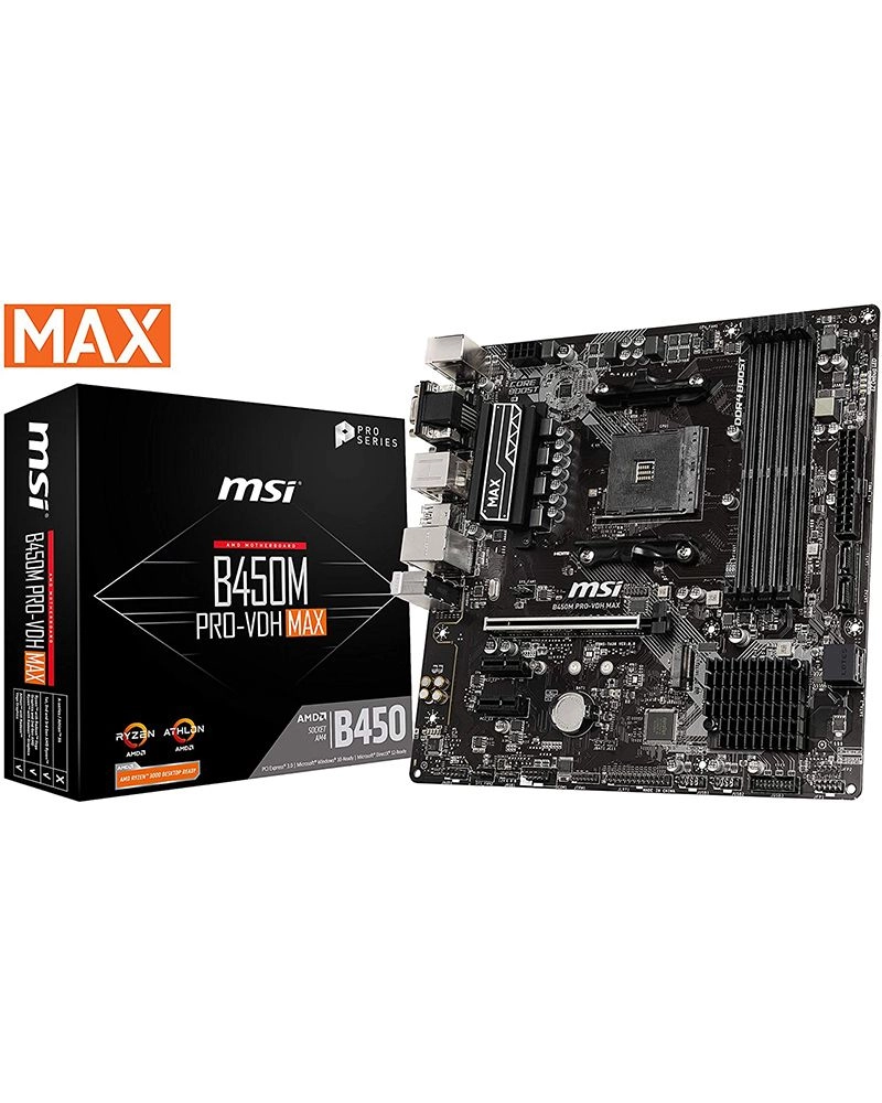 MSI B450M-A PRO MAX - m-ATX 64GB