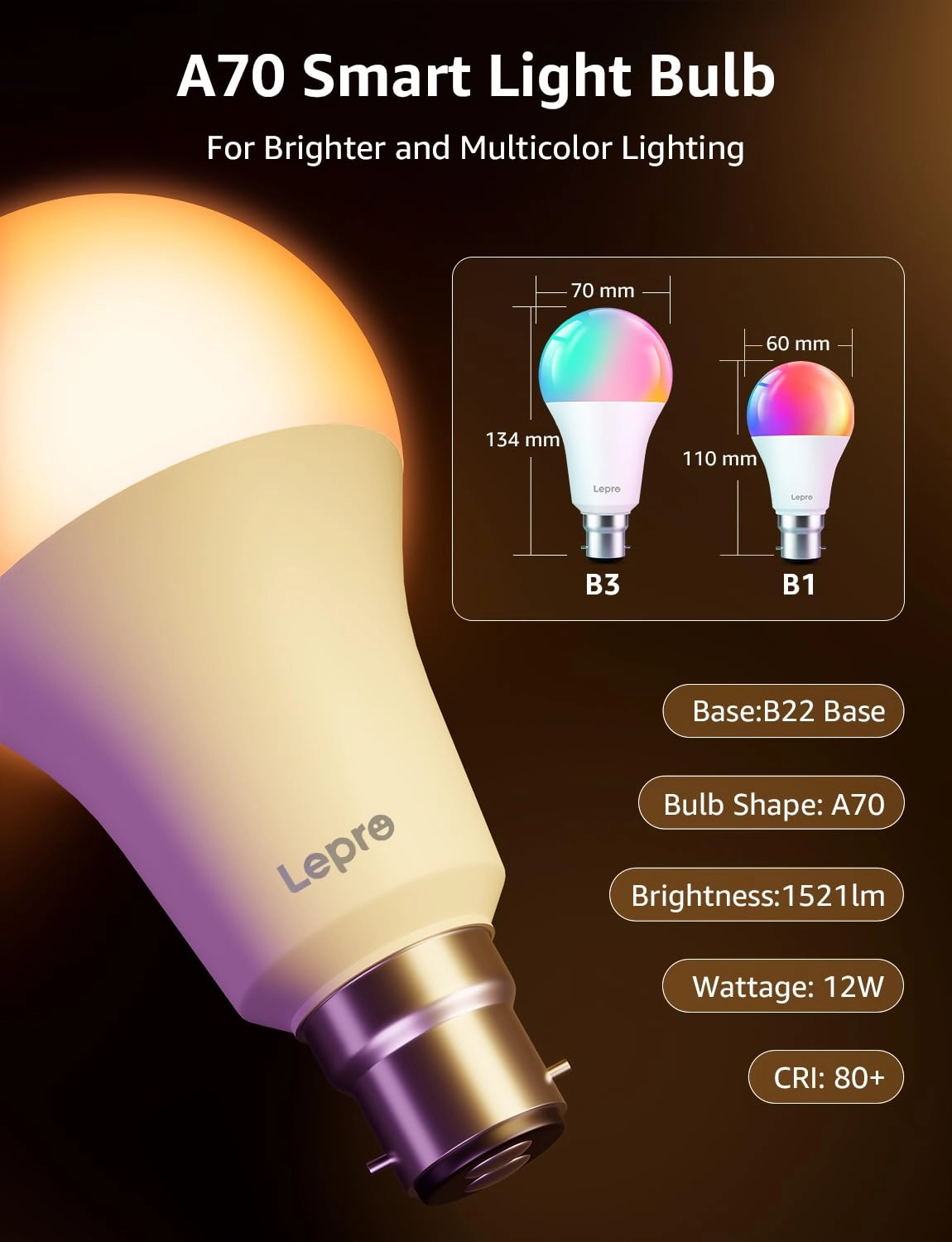 B22 AI Smart Bulb - 2.0 count