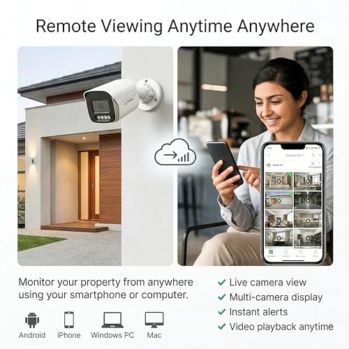 6 Channel CCTV Combo Set - 6PC 8 Channel 3840*2160