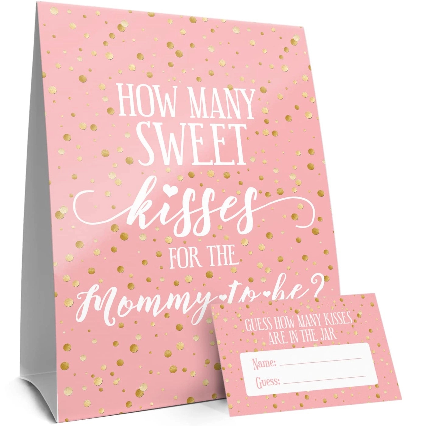 DISTINCTIVS How Many Kisses Baby Shower Game