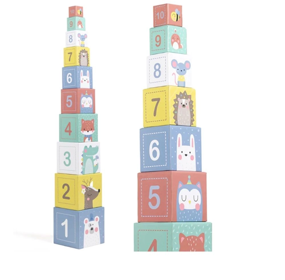Animals Pyramid Sorting And Stacking Tower - 1+