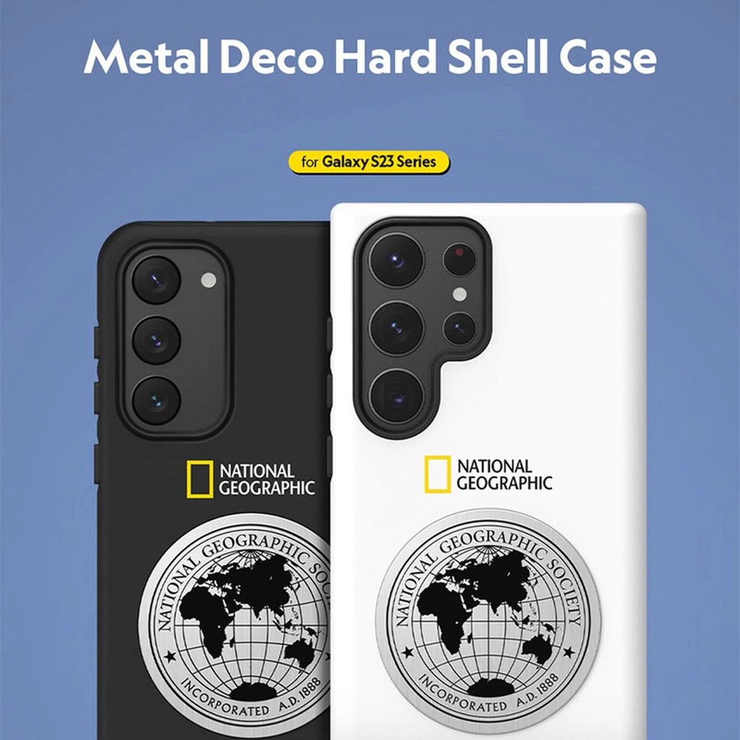 Metal Deco Hard Shell Case for Galaxy S23 Plus