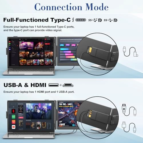 Portable Monitor - 1080P FHD 14.1 inch