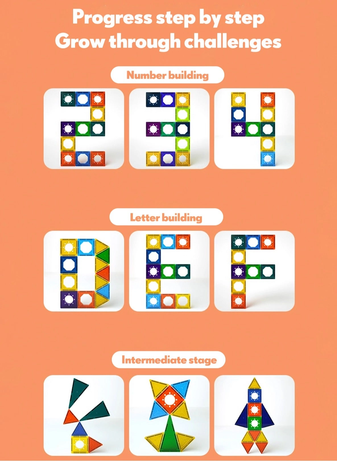 Magnetic Building Blocks - 69 pcs