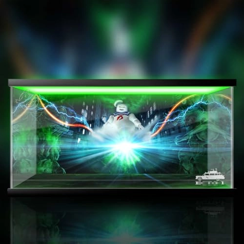 Acrylic display box - 56 x 26 x 26 cm Background+light