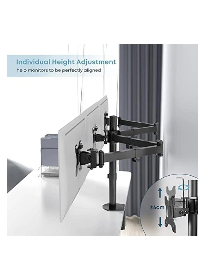 Triple Monitor Mount Stand - Triple 13-27 inch VESA 75 x 75/100 x 100