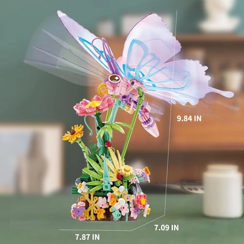 Butterfly Building Toy Set (KY81139) - Music Box Ages 8 Plus